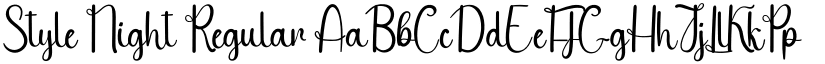 Style Night Regular font