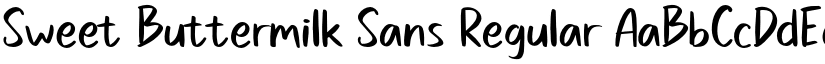 Sweet Buttermilk Sans Regular font