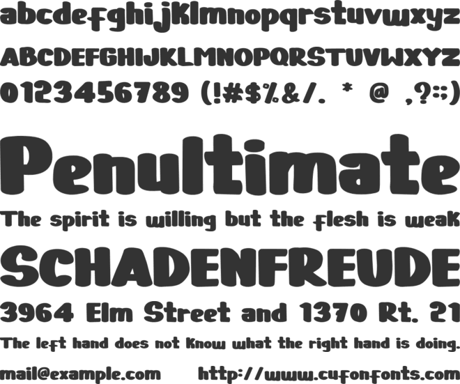 BABY JACKY font preview