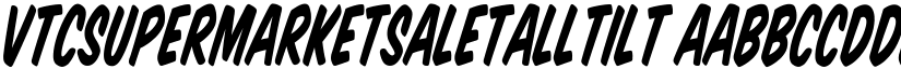 VTCSuperMarketSaleTallTilt font