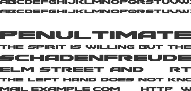 Y2K Brutalism font preview