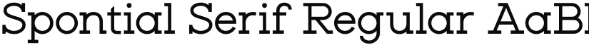 Spontial Serif Regular font