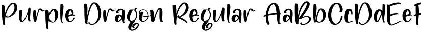 Purple Dragon Regular font