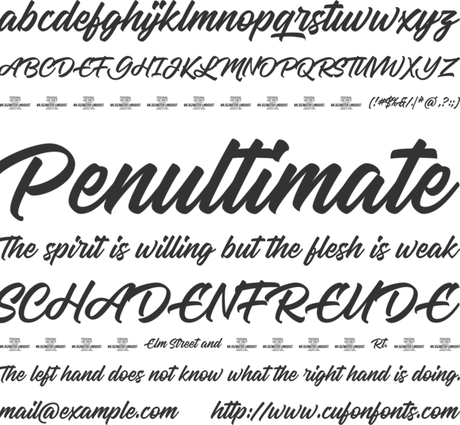 Mister Lindquist PERSONAL USE font preview