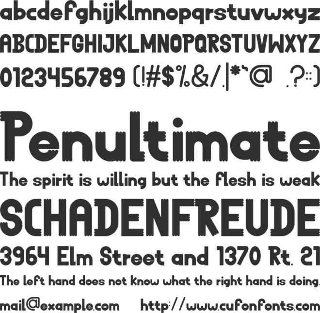 HELLO DUCKIES font preview