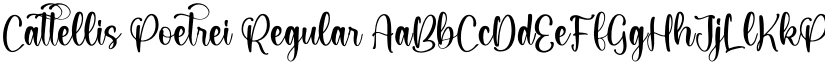 Cattellis Poetrei Regular font