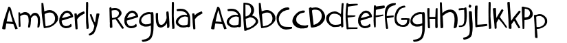 Amberly Regular font