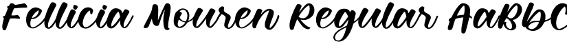 Fellicia Mouren Regular font