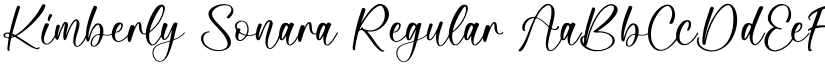 Kimberly Sonara Regular font