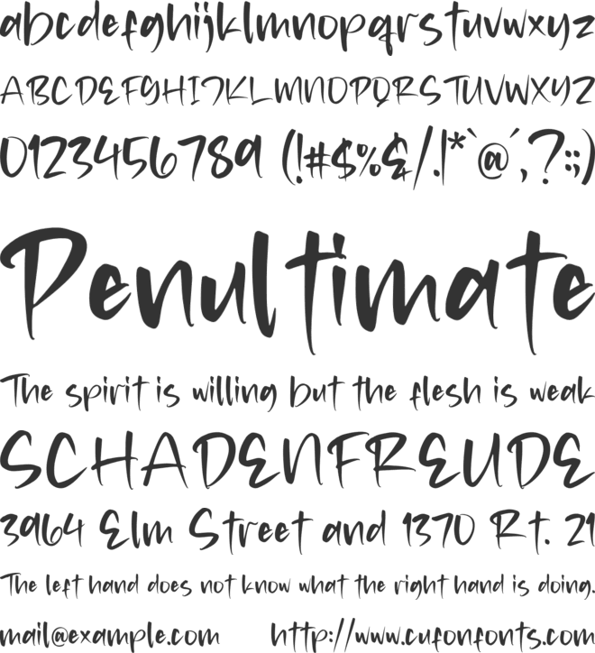 Ausvika font preview