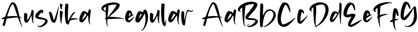 Ausvika Regular font