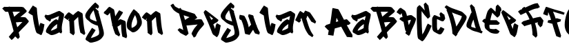 Blangkon Regular font