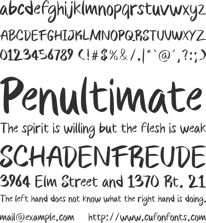Dirty Bunny font preview