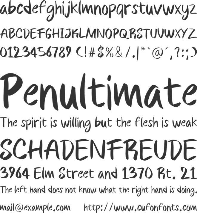 Dirty Bunny font preview