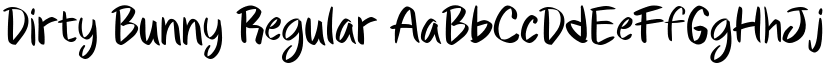 Dirty Bunny Regular font
