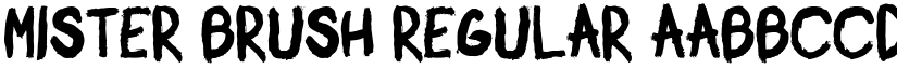 Mister Brush Regular font