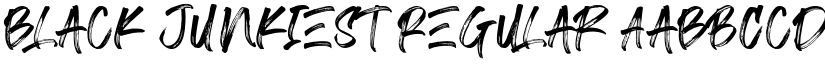 Black Junkiest Regular font