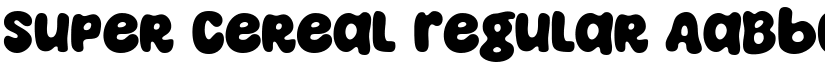 Super Cereal Regular font