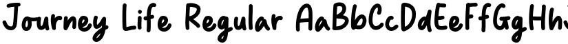 Journey Life Regular font