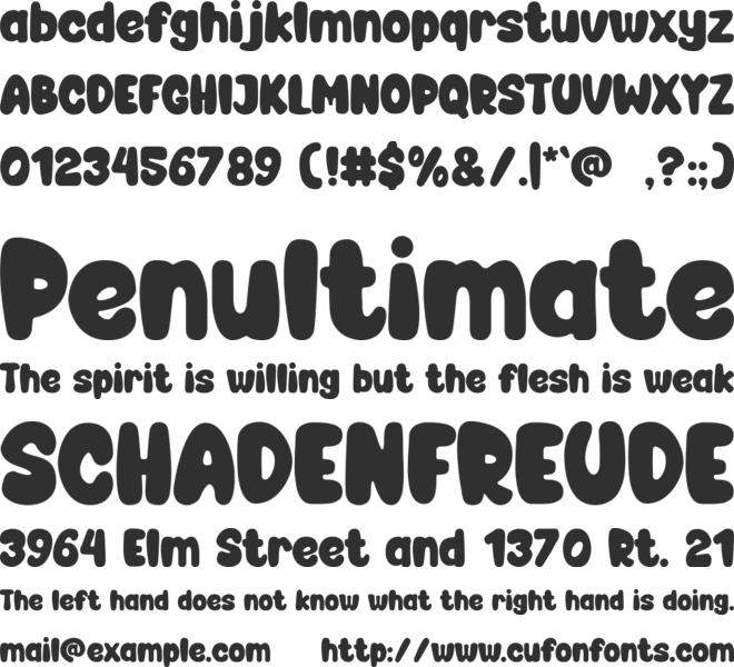 Second-Grade font preview