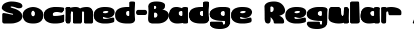 Socmed-Badge Regular font