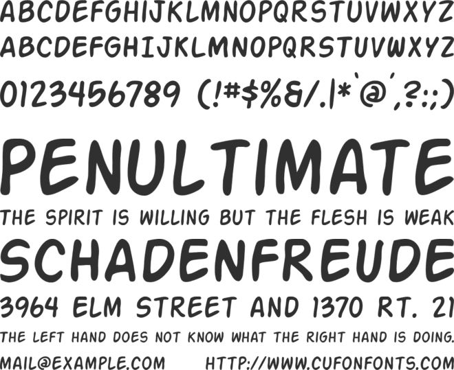 Action Man font preview