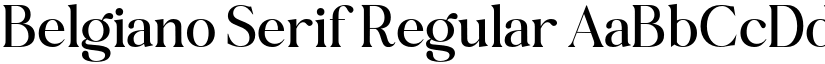 Belgiano Serif Regular font