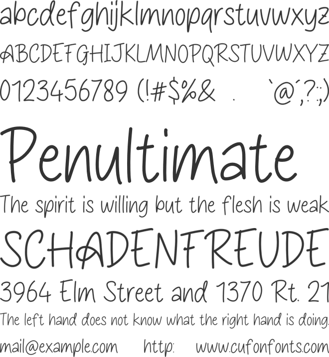 Abigael font preview