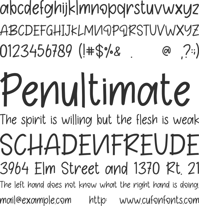 Christmas Line font preview