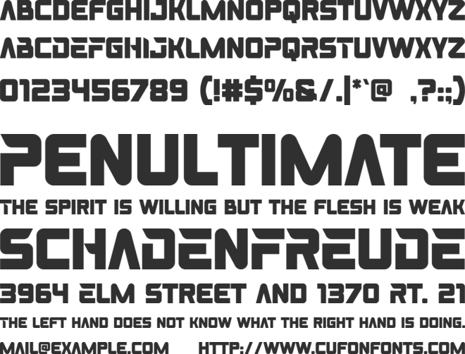 BURN-RUBBER font preview