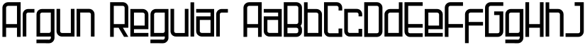 Argun Regular font