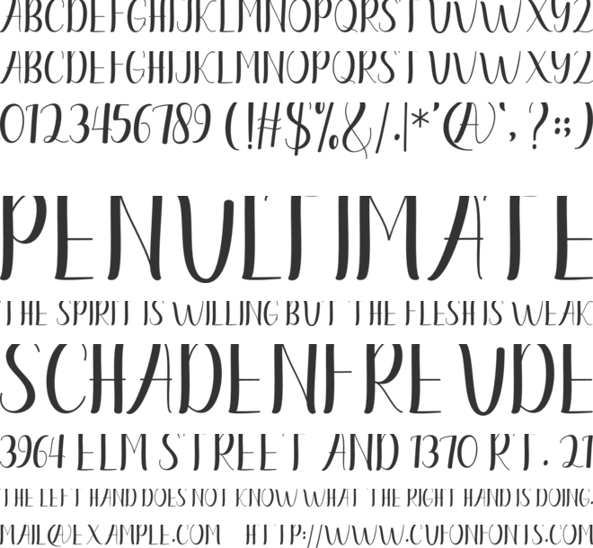 Bartleen Sans font preview