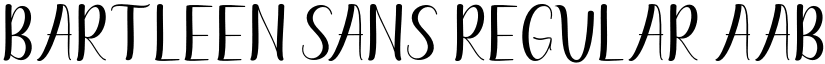 Bartleen Sans Regular font