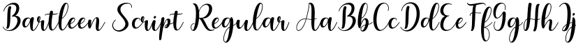 Bartleen Script Regular font