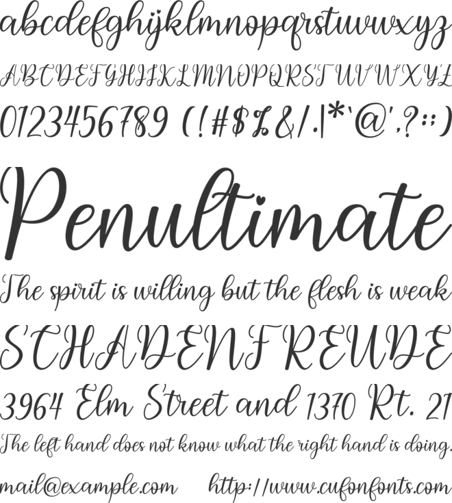 Baby Lalisa font preview