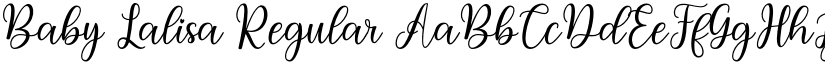 Baby Lalisa Regular font