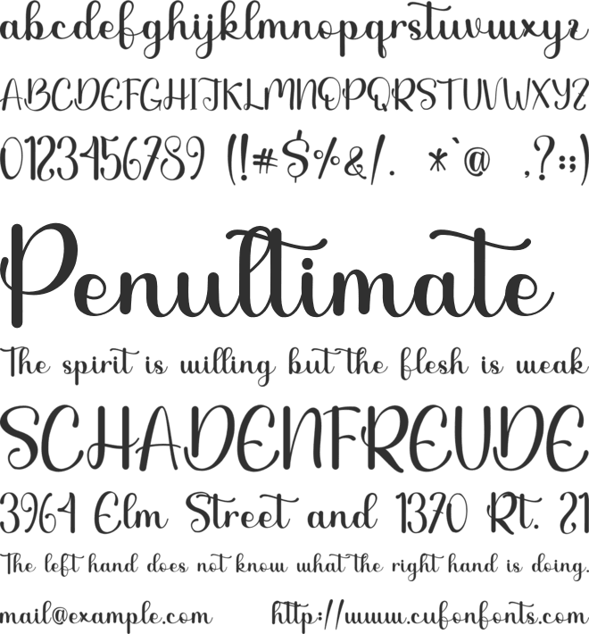 Besthie - Personal Use font preview