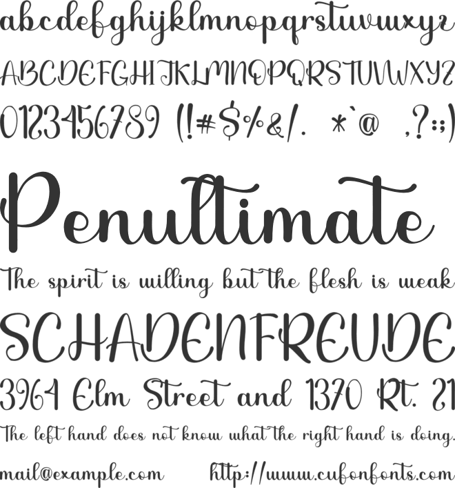 Besthie - Personal Use font preview