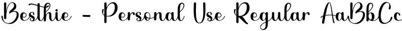 Besthie - Personal Use Regular font