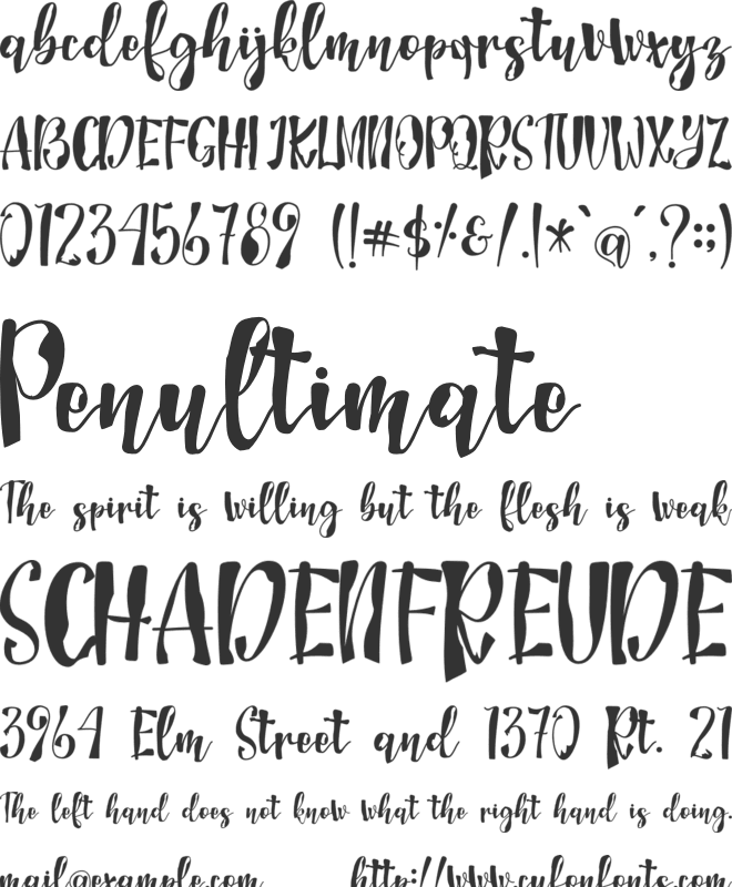 Asmbuh font preview