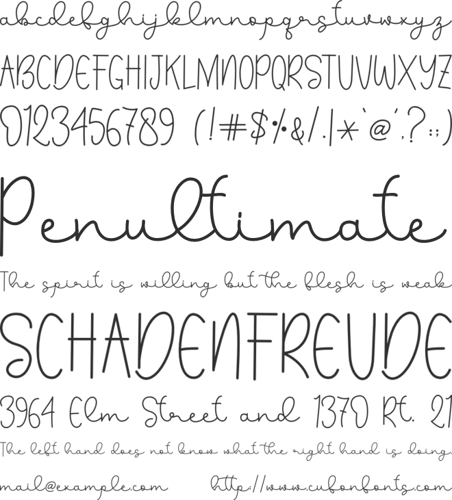 Somelove font preview