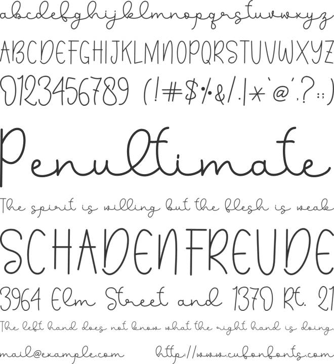 Somelove font preview