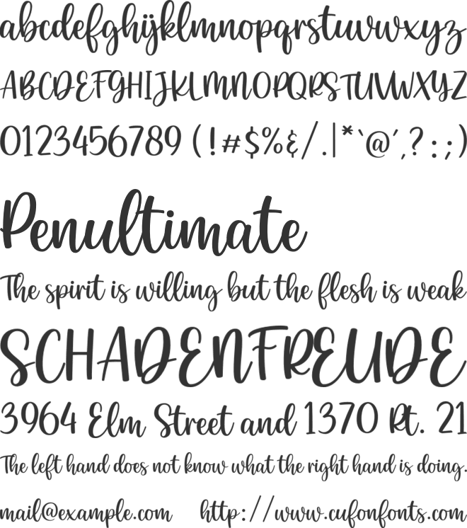 brilliant summer font preview