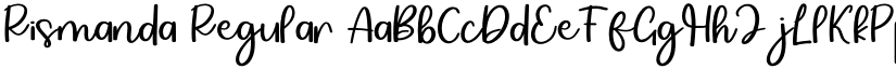 Rismanda Regular font