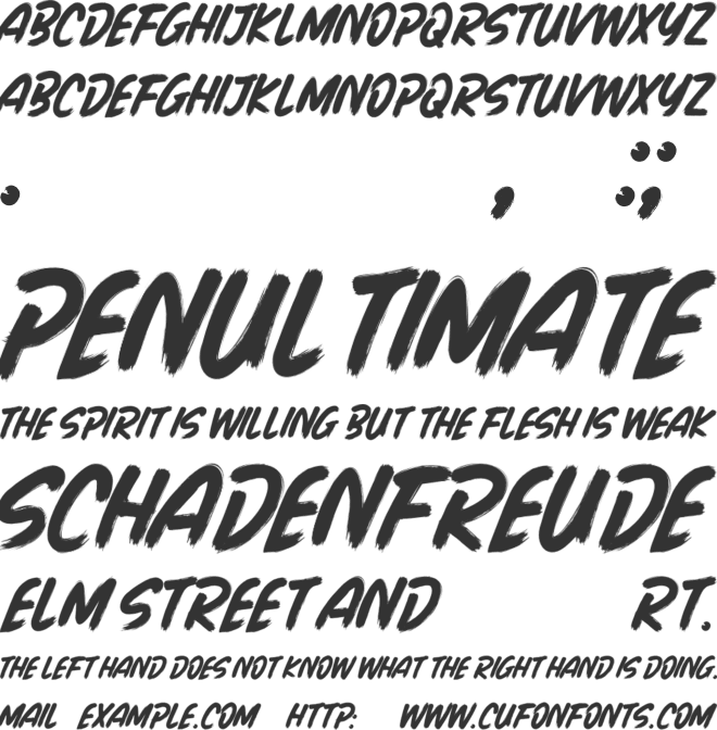 BIG DREAM font preview