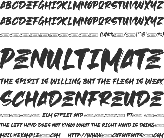 Beast Head font preview