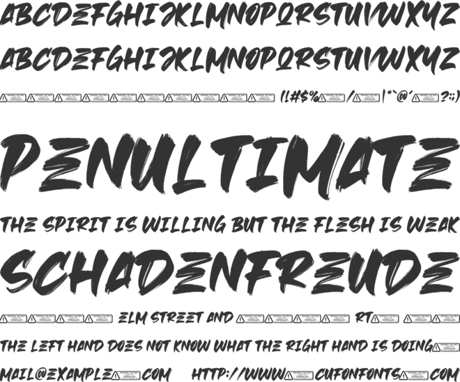 Beast Head font preview