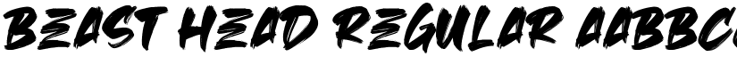 Beast Head Regular font