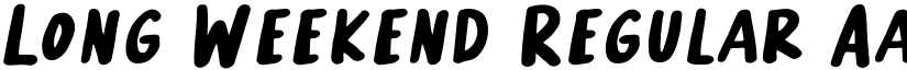 Long Weekend Regular font