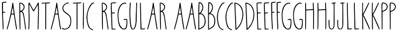Farmtastic Regular font